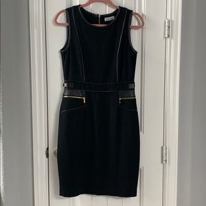 Calvin Klein Black Dress with Gold Hardware
